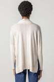 Oversized Shawl Collar Sweater Oatmeal