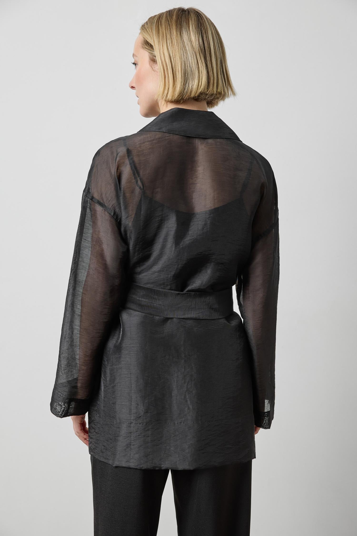 Sheer Notch Collar Cardigan_Lilla P_PA3636-BLSH