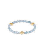 Signature Cross Gold 4Mm Gemstone Bracelet-E Newton-BGEMSCG4AQ