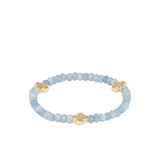 Signature Cross Gold 4Mm Gemstone Bracelet-E Newton-BGEMSCG4AQ