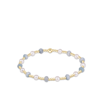 Sincerity Gemstone & Pearl 4mm Bracelet-E Newton-BGEMSINPE4AQ