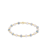 Sincerity Gemstone & Pearl 4mm Bracelet-E Newton-BGEMSINPE4AQ