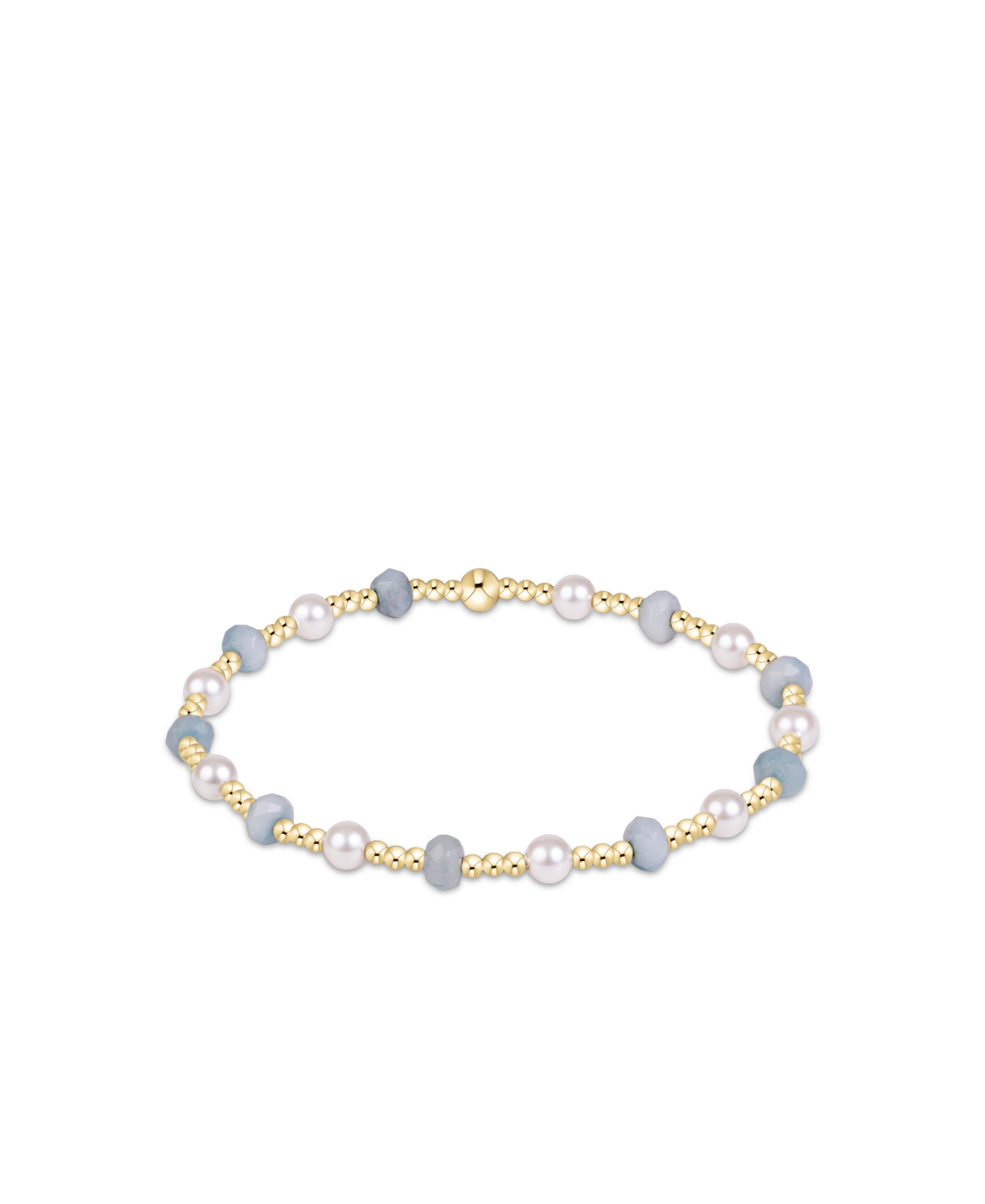 Sincerity Gemstone & Pearl 4mm Bracelet-E Newton-BGEMSINPE4AQ