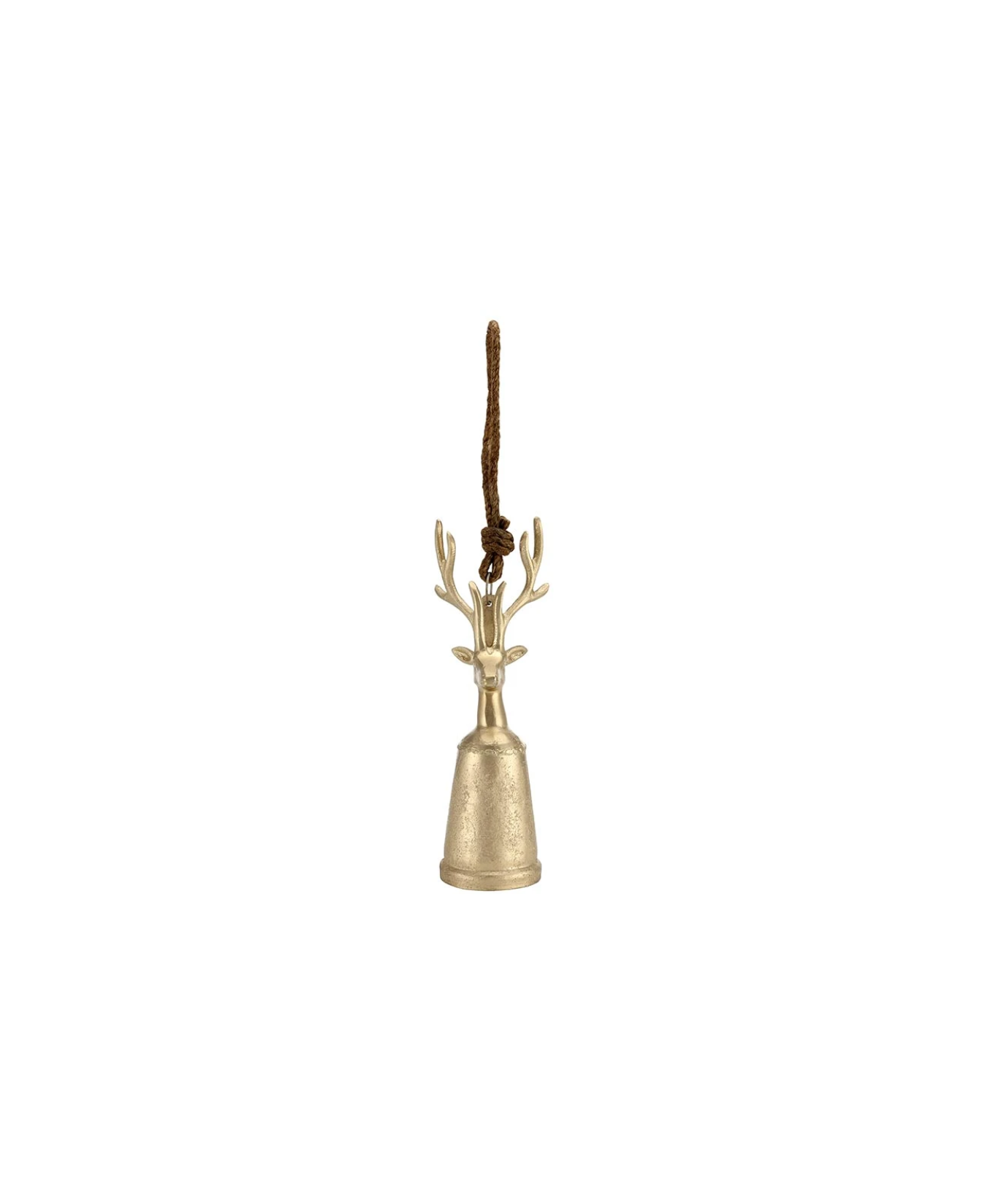 Small Champagne Platinum Reindeer Bell-SantaBarbaraDesignStudio-T5150