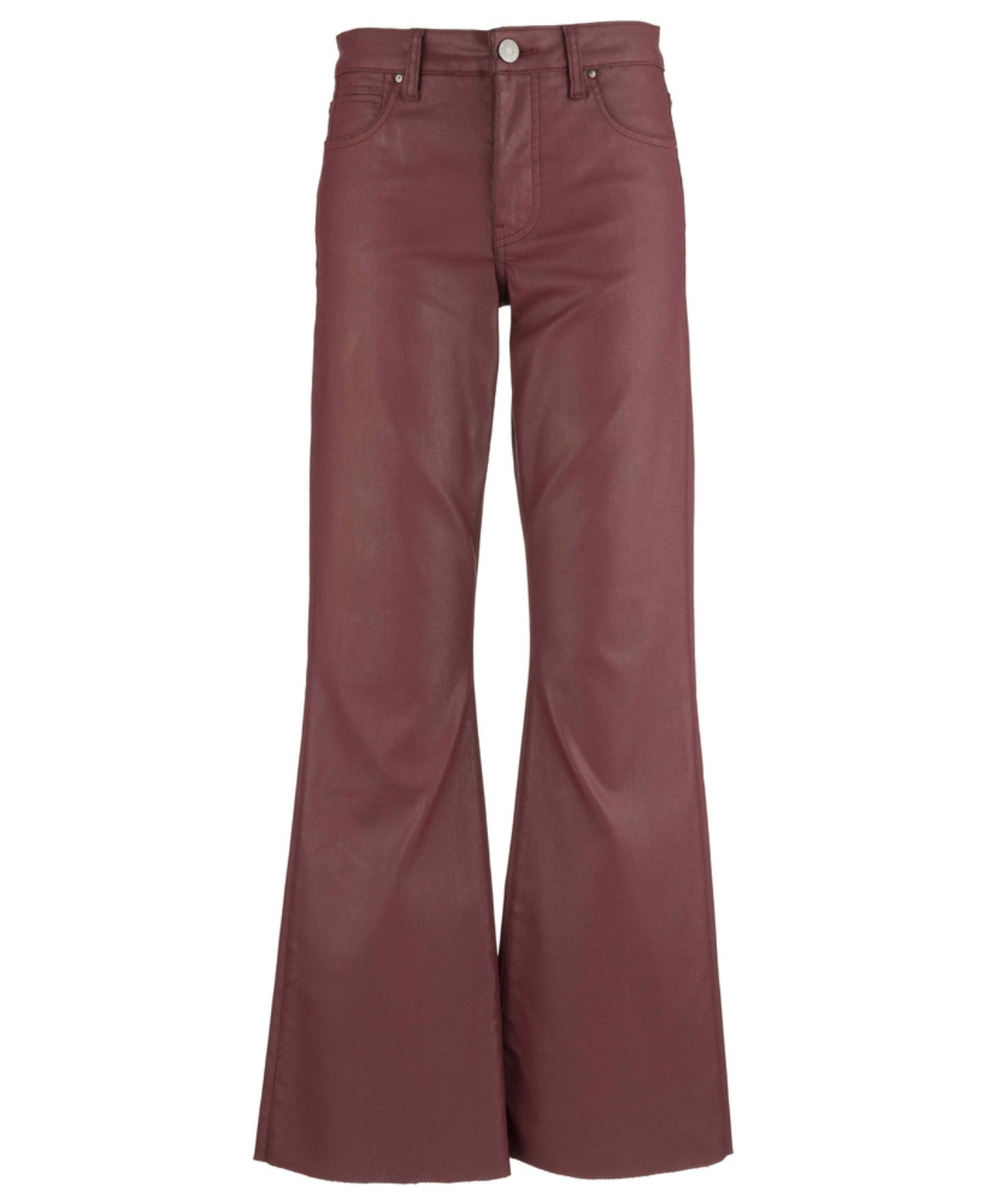 Stella High Rise Fabricated Abstract Flare with Raw Hem-Kut from the Kloth-KP1611MB4