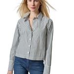 Straight Fit Short Button Down Shirt_Lilla P_PA3536