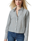 Straight Fit Short Button Down Shirt_Lilla P_PA3536