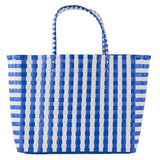 Strickland Woven Beach Tote Blue