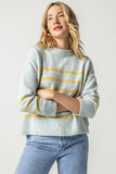 Easy Striped Pullover Sweater Iceberg Stripe