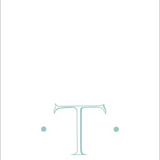 Paper Linen Boxed Guest Towel - Antique Initial in Robin's Egg Blue