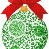 Green Ceramic Ornament Tag | 4 pack