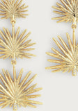 Triple Fan Palm Dangle Earrings