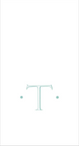 Paper Linen Boxed Guest Towel - Antique Initial in Robin's Egg Blue