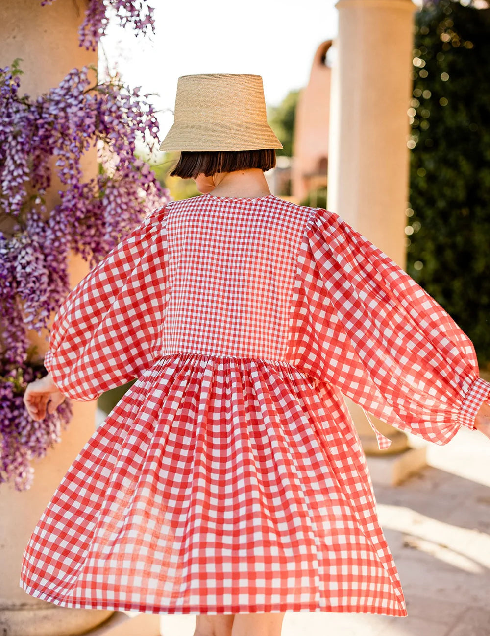 Taj Mini Dress Red Gingham
