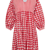 Taj Mini Dress Red Gingham