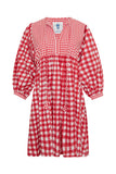 Taj Mini Dress Red Gingham