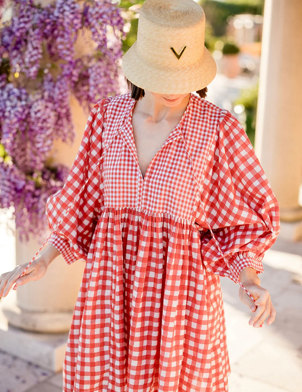 Taj Mini Dress Red Gingham
