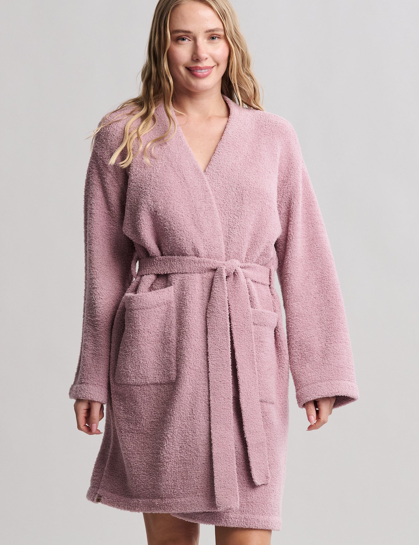 CozyChic Solid Robe (Short) #BDWCC23153