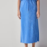 Terry Bias Skirt  Ultramarine