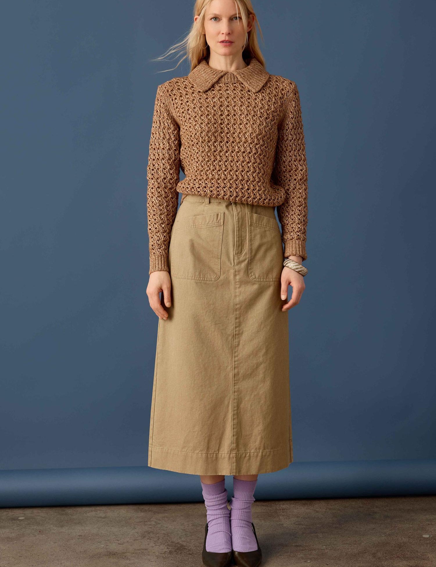 Textured Polo Sweater_Lilla P_PA3589-HNT