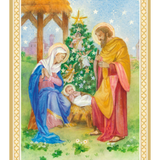 The Holy Family Classic Boxed Christmas Cards - Includes 15 Cards & Envelopes_Caspari_106206-MUI