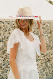 Flag Hat with Patriotic Braid