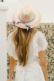 Flag Hat with Patriotic Braid