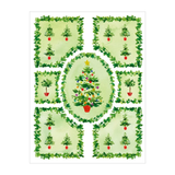 Topiary Garden Classic Boxed Christmas Cards-Caspari, Inc-106219