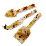 Tortoise Resin Cheese Utensil Assorted Set of 3__Tag_G22240