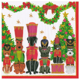 Toy Soldier Pets Cocktail Napkin - Package Of 20_Caspari_19260C-RED