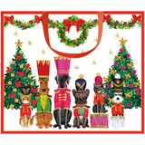 Toy Soldier Pets Large Gift Bag 11.75"L x 4.75"W x 10"H - includes 1 bag_Caspari_10185B3-RED-OS