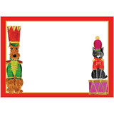 Toy Soldier Pets Self Adhesive Gift Labels - Package Of 12_Caspari_LTAG148-RED