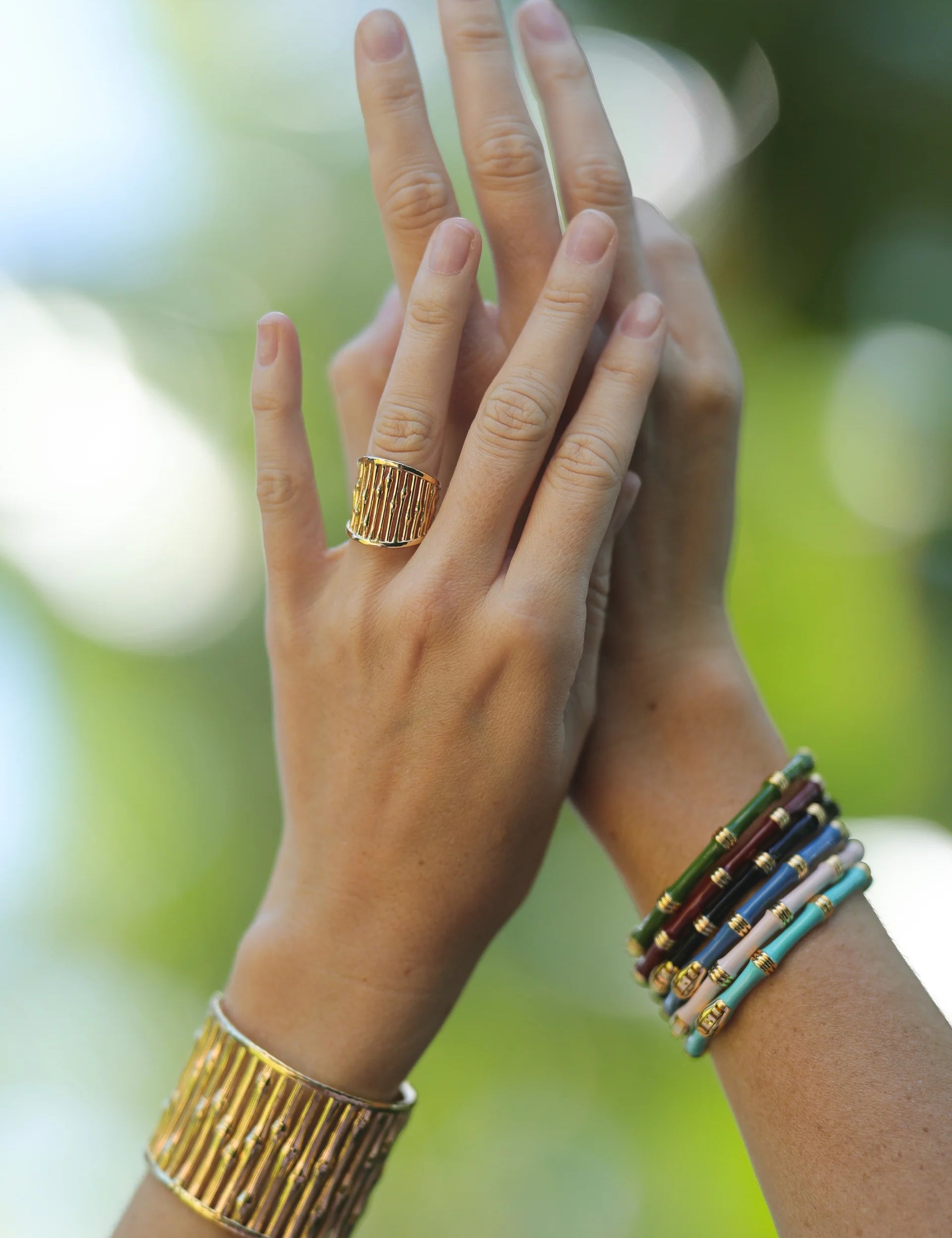 Bamboo Wide Ring