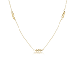 16" Choker Joy Simplicity Chain Necklace Gold 3MM