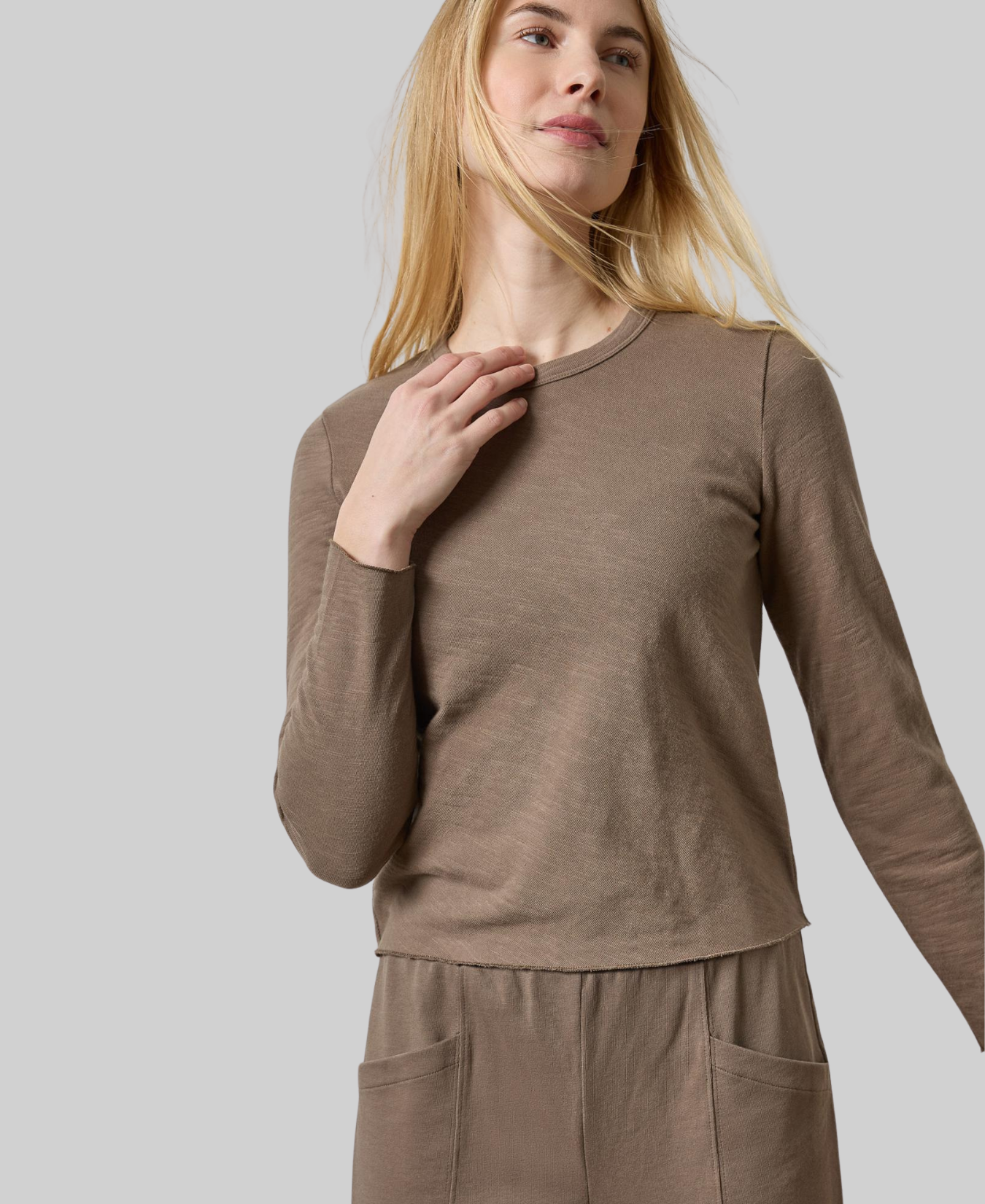 Vintage Bias Tee-Lilla P-PA3579-STK