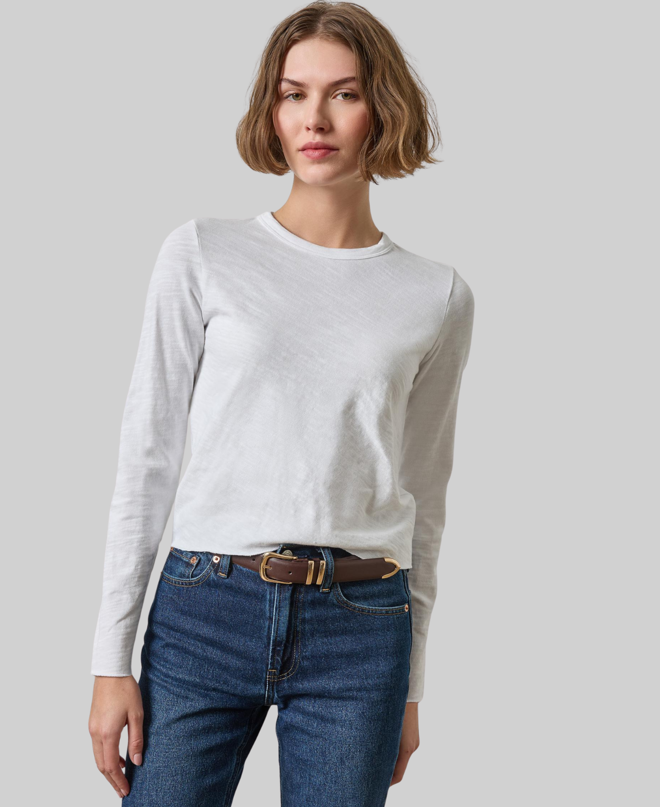 Vintage Bias Tee-Lilla P-PA3579-WHI