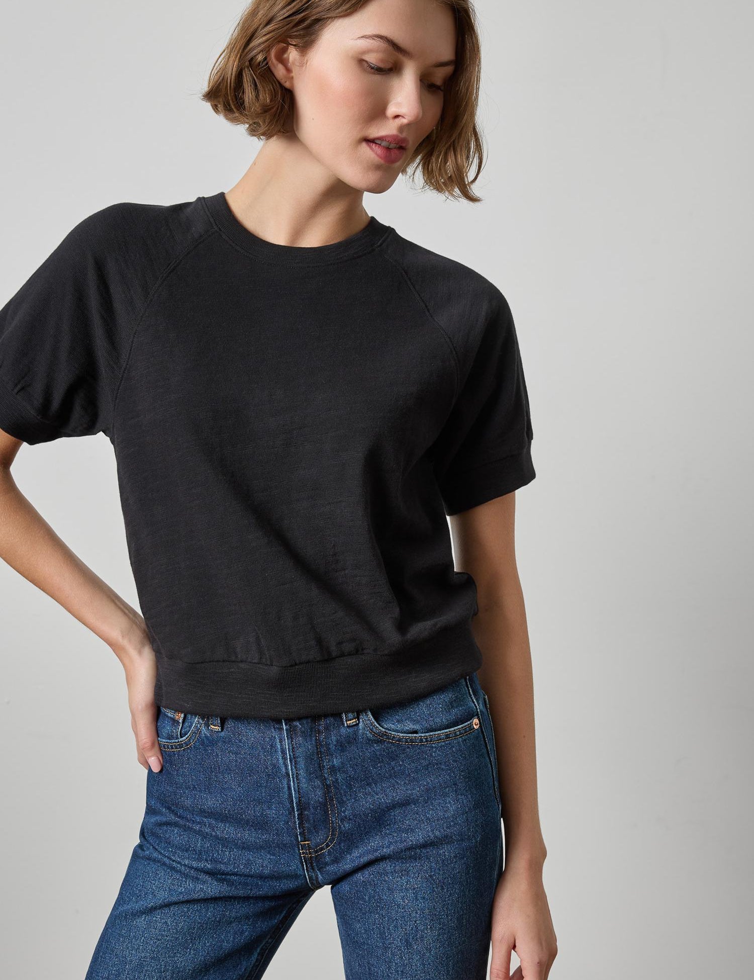 Vintage Short Sleeve Raglan_Lilla P_PA3614