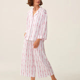 Olivia Wide Leg Pajama | Pink Mayfair Toile