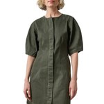 Washed Twill Full Sleeve Shirt Dress_Lilla P_PA3544-JPR