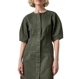 Washed Twill Full Sleeve Shirt Dress_Lilla P_PA3544-JPR