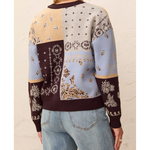 Wear 2 Ways Jacquard Sweater Cardigan-Tribal-6322O-8277