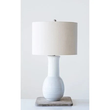 Table Lamp w/Natural Linen Shade