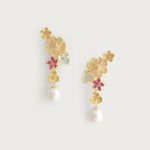 Wildflower Pearl Drop Earring-AnabelAram-14121115524