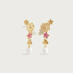 Wildflower Pearl Drop Earring-AnabelAram-14121115524