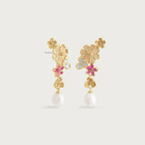 Wildflower Pearl Drop Earring-AnabelAram-14121115524