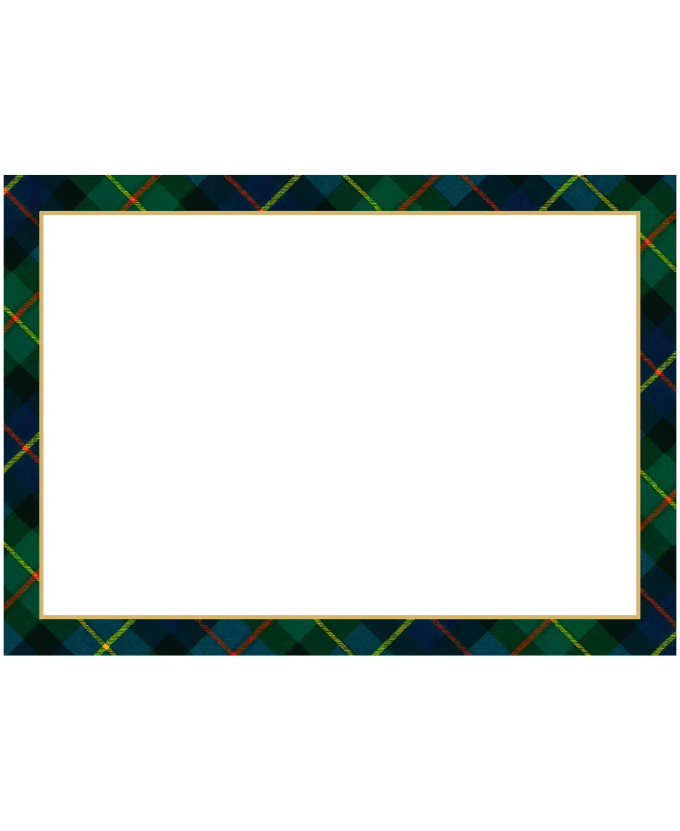 William Tartan Correspondence Cards-Caspari, Inc-96622CCU12