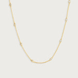 Gold Chain with Crystals