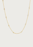 Gold Chain with Crystals