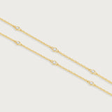 Gold Chain with Crystals