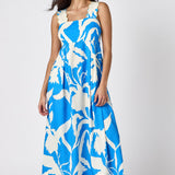 Evie Dress Blue Fern